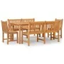 Juego de comedor para jardín 5 piezas madera maciza de teca de vidaXL, Conjuntos de jardín - Ref: Foro24-3157158, Precio: 989...