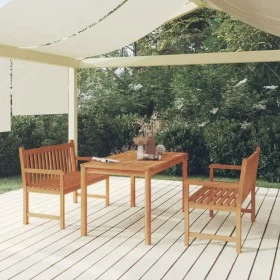 Garten-Essgruppe 3-teilig aus massivem Teakholz von vidaXL, Gartensets - Ref: Foro24-3157150, Preis: 567,66 €, Rabatt: %