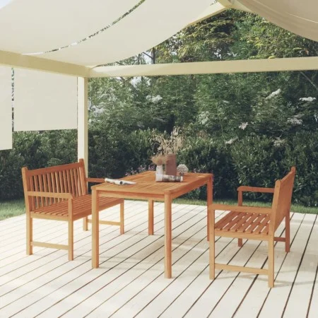 Garten-Essgruppe 3-teilig aus massivem Teakholz von vidaXL, Gartensets - Ref: Foro24-3157150, Preis: 567,64 €, Rabatt: %