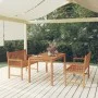 Garten-Essgruppe 3-teilig aus massivem Teakholz von vidaXL, Gartensets - Ref: Foro24-3157150, Preis: 567,64 €, Rabatt: %