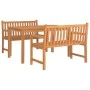 Garten-Essgruppe 3-teilig aus massivem Teakholz von vidaXL, Gartensets - Ref: Foro24-3157150, Preis: 567,64 €, Rabatt: %