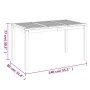 Juego de comedor para jardín 3 pzas madera maciza de teca de vidaXL, Conjuntos de jardín - Ref: Foro24-3157150, Precio: 610,55 €