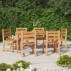 7-teilige Garten-Essgarnitur aus massivem Teakholz von vidaXL, Gartensets - Ref: Foro24-3157188, Preis: 727,08 €, Rabatt: %