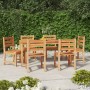 7-piece solid teak wood garden dining set by vidaXL, Garden sets - Ref: Foro24-3157188, Price: 737,95 €, Discount: %