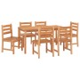 7-piece solid teak wood garden dining set by vidaXL, Garden sets - Ref: Foro24-3157188, Price: 737,95 €, Discount: %
