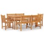 Juego de comedor para jardín 5 piezas madera maciza de teca by vidaXL, Garden sets - Ref: Foro24-3157170, Price: 1,00 €, Disc...