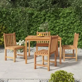 5-piece garden dining set solid teak wood by vidaXL, Garden sets - Ref: Foro24-3157145, Price: 657,95 €, Discount: %