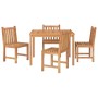 5-teiliges Garten-Essset aus massivem Teakholz von vidaXL, Gartensets - Ref: Foro24-3157145, Preis: 671,17 €, Rabatt: %