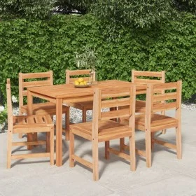Garden dining set 7 pieces solid teak wood by vidaXL, Garden sets - Ref: Foro24-3157184, Price: 687,86 €, Discount: %