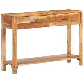 Aparador de madera maciza de acacia 110x30x75 cm