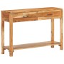 Aparador de madera maciza de acacia 110x30x75 cm