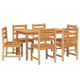 Garden dining set 7 pieces solid teak wood by vidaXL, Garden sets - Ref: Foro24-3157184, Price: 708,90 €, Discount: %