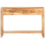 Aparador de madera maciza de acacia 110x30x75 cm