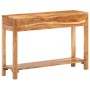 Aparador de madera maciza de acacia 110x30x75 cm