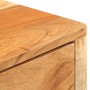 Aparador de madera maciza de acacia 110x30x75 cm