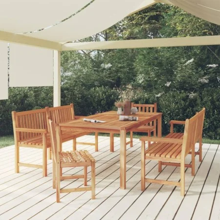 5-piece garden dining set solid teak wood by vidaXL, Garden sets - Ref: Foro24-3157161, Price: 1,00 €, Discount: %