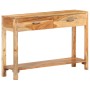 Aparador de madera maciza de acacia 110x30x75 cm