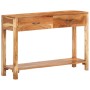 Aparador de madera maciza de acacia 110x30x75 cm