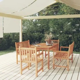 5-piece garden dining set solid teak wood by vidaXL, Garden sets - Ref: Foro24-3157164, Price: 901,27 €, Discount: %