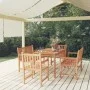 5-teiliges Garten-Essset aus massivem Teakholz von vidaXL, Gartensets - Ref: Foro24-3157164, Preis: 917,13 €, Rabatt: %