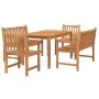 5-teiliges Garten-Essset aus massivem Teakholz von vidaXL, Gartensets - Ref: Foro24-3157164, Preis: 917,13 €, Rabatt: %