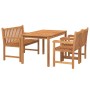 Garten-Essgruppe 4-teilig aus massivem Teakholz von vidaXL, Gartensets - Ref: Foro24-3157163, Preis: 706,71 €, Rabatt: %