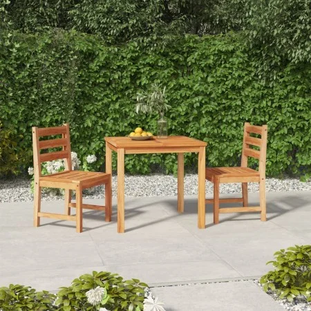 Juego de comedor para jardín 3 pzas madera maciza de teca de vidaXL, Conjuntos de jardín - Ref: Foro24-3157177, Precio: 356,6...