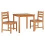 Juego de comedor para jardín 3 pzas madera maciza de teca de vidaXL, Conjuntos de jardín - Ref: Foro24-3157177, Precio: 356,6...