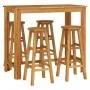 High garden table and stools 5 pcs solid acacia wood by vidaXL, Garden sets - Ref: Foro24-3154394, Price: 345,48 €, Discount: %