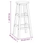 High garden table and stools 5 pcs solid acacia wood by vidaXL, Garden sets - Ref: Foro24-3154394, Price: 392,94 €, Discount: %