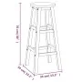 High garden table and stools 5 pcs solid acacia wood by vidaXL, Garden sets - Ref: Foro24-3154394, Price: 345,48 €, Discount: %
