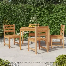 5-piece garden dining set solid teak wood by vidaXL, Garden sets - Ref: Foro24-3157180, Price: 575,03 €, Discount: %