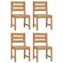 Juego de comedor para jardín 5 piezas madera maciza de teca de vidaXL, Conjuntos de jardín - Ref: Foro24-3157180, Precio: 573...