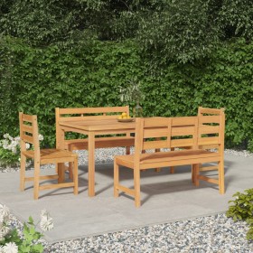 5-piece garden dining set solid teak wood by vidaXL, Garden sets - Ref: Foro24-3157198, Price: 771,65 €, Discount: %