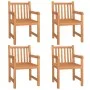 Juego de comedor para jardín 5 piezas madera maciza de teca de vidaXL, Conjuntos de jardín - Ref: Foro24-3157147, Precio: 839...