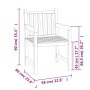 5-teiliges Garten-Essset aus massivem Teakholz von vidaXL, Gartensets - Ref: Foro24-3157147, Preis: 834,94 €, Rabatt: %