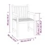 Juego de comedor para jardín 5 piezas madera maciza de teca de vidaXL, Conjuntos de jardín - Ref: Foro24-3157147, Precio: 839...