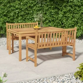 Garden dining set 3 pieces solid teak wood by vidaXL, Garden sets - Ref: Foro24-3157153, Price: 586,58 €, Discount: %