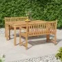 Juego de comedor para jardín 3 pzas madera maciza de teca de vidaXL, Conjuntos de jardín - Ref: Foro24-3157153, Precio: 586,5...