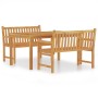Garten-Essgruppe 3-teilig aus massivem Teakholz von vidaXL, Gartensets - Ref: Foro24-3157153, Preis: 594,81 €, Rabatt: %