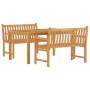 Garten-Essgruppe 3-teilig aus massivem Teakholz von vidaXL, Gartensets - Ref: Foro24-3157153, Preis: 594,81 €, Rabatt: %