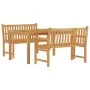Juego de comedor para jardín 3 pzas madera maciza de teca de vidaXL, Conjuntos de jardín - Ref: Foro24-3157153, Precio: 586,5...