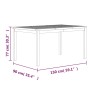 Garten-Essgruppe 3-teilig aus massivem Teakholz von vidaXL, Gartensets - Ref: Foro24-3157153, Preis: 594,81 €, Rabatt: %