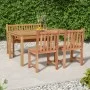 Garden dining set 4 pieces solid teak wood by vidaXL, Garden sets - Ref: Foro24-3157154, Price: 632,75 €, Discount: %