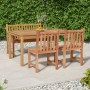 Garten-Essgruppe 4-teilig aus massivem Teakholz von vidaXL, Gartensets - Ref: Foro24-3157154, Preis: 644,70 €, Rabatt: %