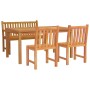 Garten-Essgruppe 4-teilig aus massivem Teakholz von vidaXL, Gartensets - Ref: Foro24-3157154, Preis: 644,70 €, Rabatt: %