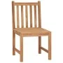 Garden dining set 4 pieces solid teak wood by vidaXL, Garden sets - Ref: Foro24-3157154, Price: 632,75 €, Discount: %