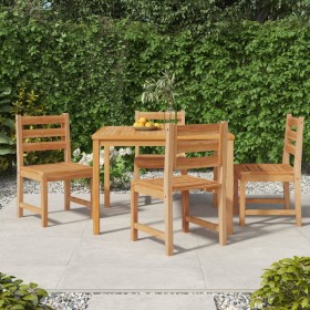 Sillas de jardín 4 unidades madera maciza de teca de vidaXL, Sillas de jardín - Ref: Foro24-3157174, Precio: 332,91 €, Descue...