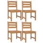 5-teiliges Garten-Esszimmerset aus massivem Teakholz von vidaXL, Gartensets - Ref: Foro24-3157183, Preis: 547,40 €, Rabatt: %