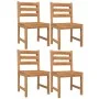 Juego de comedor para jardín 5 piezas madera maciza de teca de vidaXL, Conjuntos de jardín - Ref: Foro24-3157183, Precio: 539...